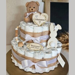 Couches cake blanc