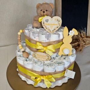 Couches cake jaune