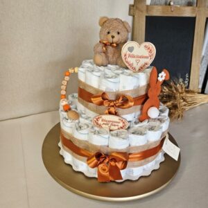 Gateau de couches terracotta