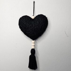 Accroche coeur noir