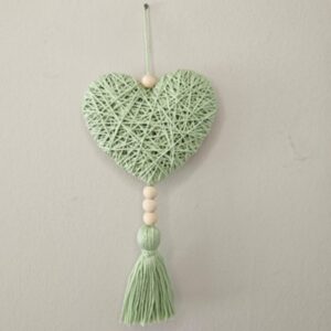 Accroche coeur vert d'eau